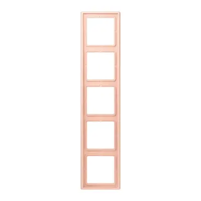 JUNG afdekraam 5-voudig Les Couleurs l'ocre rouge clair 234 (LC 985 234)