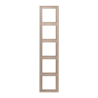 JUNG afdekraam 5-voudig Les Couleurs ombre brulee clair 240 (LC 985 240)