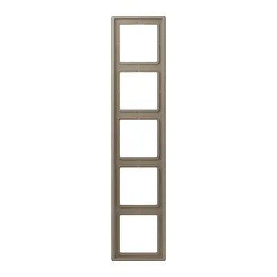 JUNG afdekraam 5-voudig Les Couleurs ombre naturelle moyenne 242 (LC 985 242)