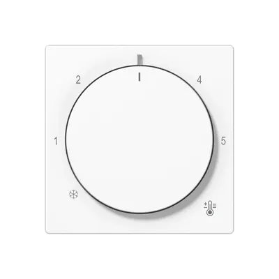 JUNG knop voor ruimtethermostaat A-range alpine wit (A 1749 BF WW)