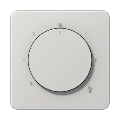 JUNG knop voor ruimtethermostaat CD500 lichtgrijs (CD 1749 BF LG)