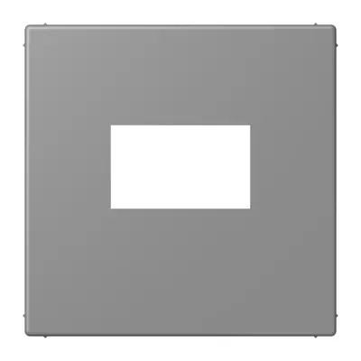 JUNG centraalplaat USB-lader met klikbevestiging Les Couleurs gris 31 203 (LC 1969 USB 203)