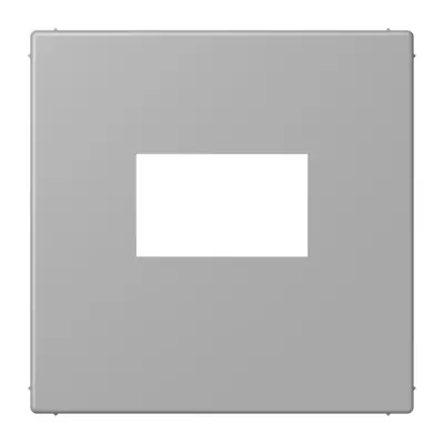 JUNG centraalplaat USB-lader met klikbevestiging Les Couleurs gris moyen 204 (LC 1969 USB 204)