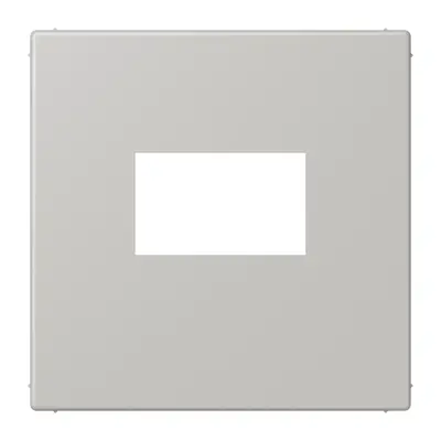 JUNG centraalplaat USB-lader met klikbevestiging Les Couleurs gris clair 205 (LC 1969 USB 205)