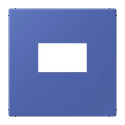 JUNG centraalplaat USB-lader met klikbevestiging LC1969 Les Couleurs bleu outremer 31 206 (LC 1969 USB 206)