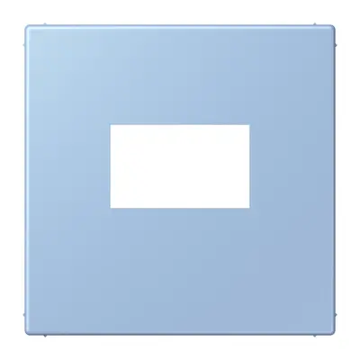 JUNG centraalplaat USB-lader met klikbevestiging Les Couleurs outremer moyen 207 (LC 1969 USB 207)