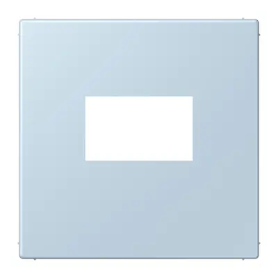 JUNG centraalplaat USB-lader met klikbevestiging Les Couleurs outremer clair 208 (LC 1969 USB 208)