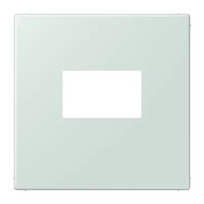 JUNG centraalplaat USB-lader met klikbevestiging Les Couleurs ceruleen pale 215 (LC 1969 USB 215)