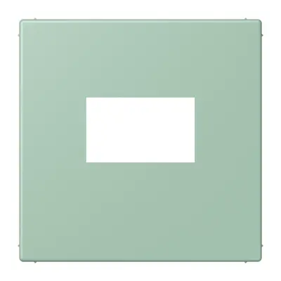 JUNG centraalplaat USB-lader met klikbevestiging Les Couleurs vert anglais clair 217 (LC 1969 USB 217)