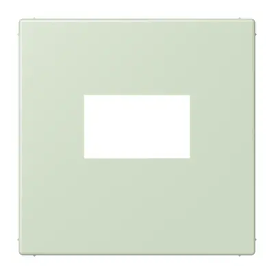 JUNG centraalplaat USB-lader met klikbevestiging Les Couleurs vert anglais pale 218 (LC 1969 USB 218)