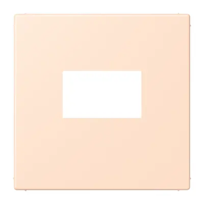 JUNG centraalplaat USB-lader met klikbevestiging Les Couleurs rose pale 228 (LC 1969 USB 228)