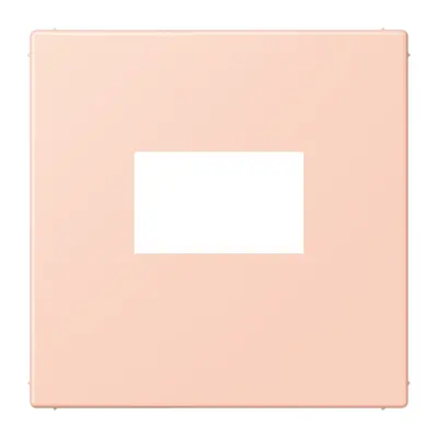 JUNG centraalplaat USB-lader met klikbevestiging Les Couleurs l'ocre rouge clair 234 (LC 1969 USB 234)