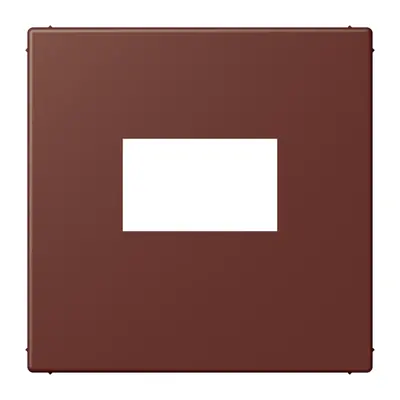 JUNG centraalplaat USB-lader met klikbevestiging Les Couleurs terre sienne brulee 31 235 (LC 1969 USB 235)