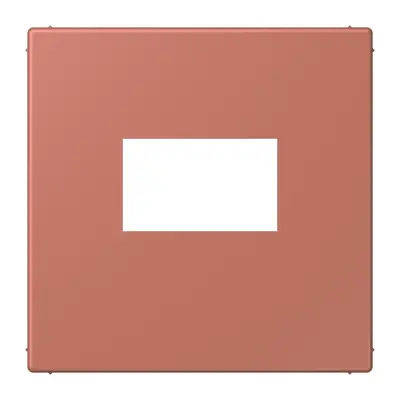 JUNG centraalplaat USB-lader met klikbevestiging Les Couleurs terre sienne brique 236 (LC 1969 USB 236)