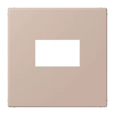 JUNG centraalplaat USB-lader met klikbevestiging Les Couleurs ombre brulee claire 240 (LC 1969 USB 240)