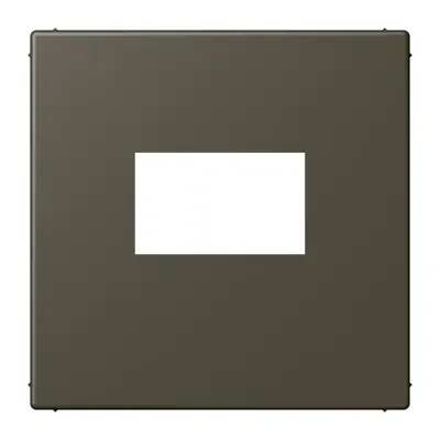 JUNG centraalplaat USB-lader met klikbevestiging Les Couleurs ombre naturelle 31 241 (LC 1969 USB 241)