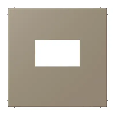 JUNG centraalplaat USB-lader met klikbevestiging Les Couleurs ombre naturelle moyenne 242 (LC 1969 USB 242)