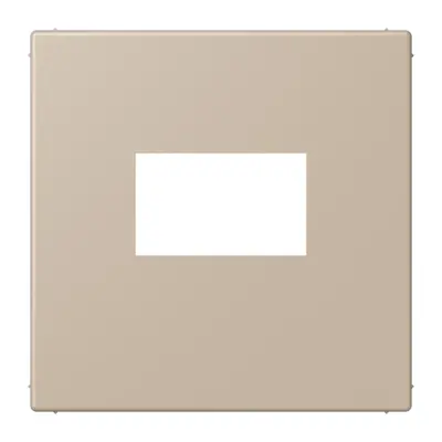 JUNG centraalplaat USB-lader met klikbevestiging Les Couleurs ombre naturelle claire 243 (LC 1969 USB 243)
