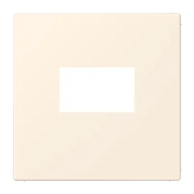 JUNG centraalplaat USB-lader met klikbevestiging Les Couleurs blanc ivoire 245 (LC 1969 USB 245)