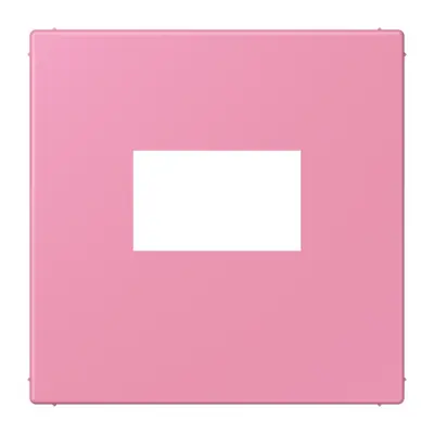 JUNG centraalplaat USB-lader met klikbevestiging Les Couleurs rose vif 246 (LC 1969 USB 246)