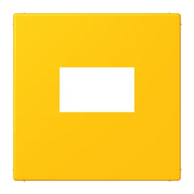 JUNG centraalplaat USB-lader met klikbevestiging Les Couleurs le jaune vif 263 (LC 1969 USB 263)