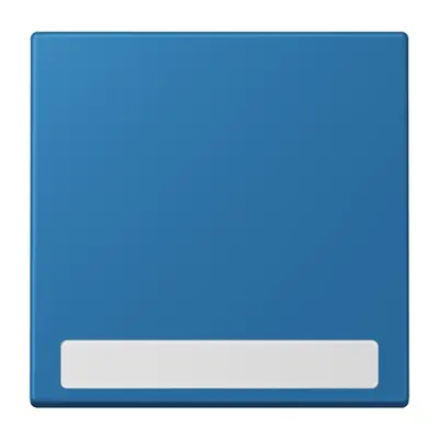 JUNG schakelwip met tekstvenster Les Couleurs bleu ceruleen 31 211 (LC 990 NA 211)
