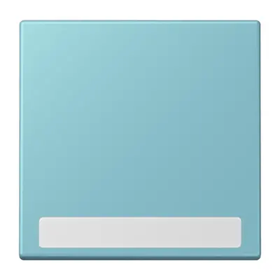 JUNG schakelwip met tekstvenster Les Couleurs ceruleen moyen 213 (LC 990 NA 213)