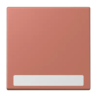 JUNG schakelwip met tekstvenster Les Couleurs terre sienne brique 236 (LC 990 NA 236)