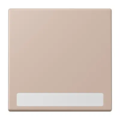 JUNG schakelwip met tekstvenster Les Couleurs ombre brulee clair 240 (LC 990 NA 240)