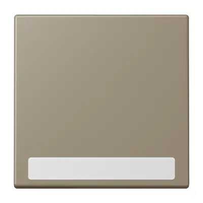 JUNG schakelwip met tekstvenster Les Couleurs ombre naturelle moyenne 242 (LC 990 NA 242)