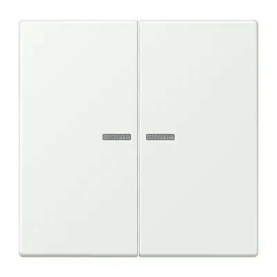 JUNG schakelwip 2-voudig met controlevenster Les Couleurs outremer gris 210 (LC 995 KO5 210)