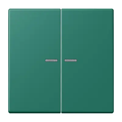 JUNG schakelwip 2-voudig met controlevenster Les Couleurs vert anglais 216 (LC 995 KO5 216)