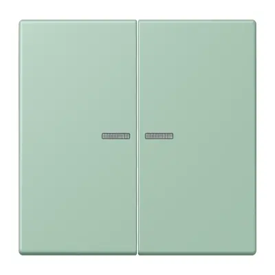 JUNG schakelwip 2-voudig met controlevenster Les Couleurs vert anglais clair 217 (LC 995 KO5 217)