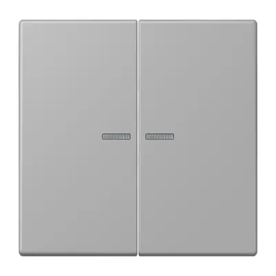 JUNG schakelwip 2-voudig met controlevenster Les Couleurs gris moyen 204 (LC 995 KO5 204)