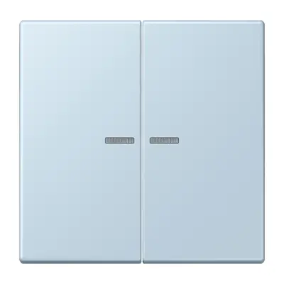 JUNG schakelwip 2-voudig met controlevenster Les Couleurs outremer clair 208 (LC 995 KO5 208)