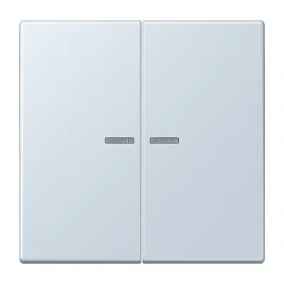 JUNG schakelwip 2-voudig met controlevenster Les Couleurs outremer pale 209 (LC 995 KO5 209)