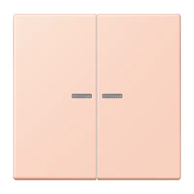 JUNG schakelwip 2-voudig met controlevenster Les Couleurs l'ocre rouge clair 234 (LC 995 KO5 234)