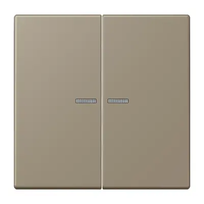 JUNG schakelwip 2-voudig met controlevenster Les Couleurs ombre naturelle moyenne 242 (LC 995 KO5 242)