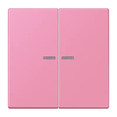 JUNG schakelwip 2-voudig met controlevenster Les Couleurs rose vif 246 (LC 995 KO5 246)