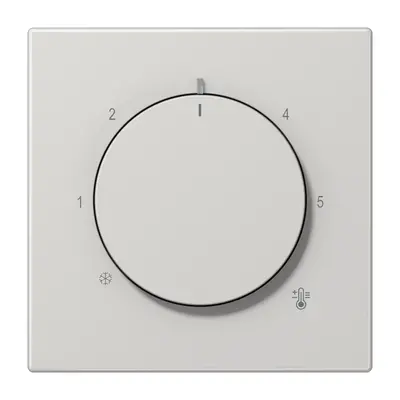 JUNG knop voor ruimtethermostaat LS990 lichtgrijs (LS 1749 BF LG)