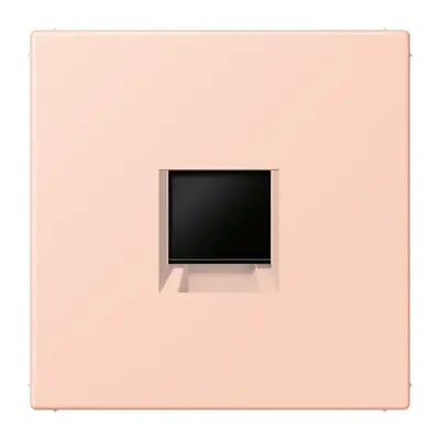 JUNG centraalplaat klikbevestiging 1-voudig met draagring keystone houder I'ocre rouge clair 234 (LC 1969-1 WE 234)