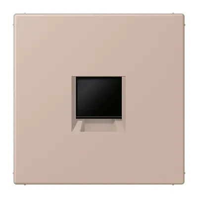 JUNG centraalplaat klikbevestiging 1-voudig met draagring keystone houder Les Couleurs ombre brulee claire 240 (LC 1969-1 WE 240)