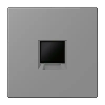 JUNG centraalplaat klikbevestiging 1-voudig met draagring keystone houder Les Couleurs gris 31 203 (LC 1969-1 WE 203)