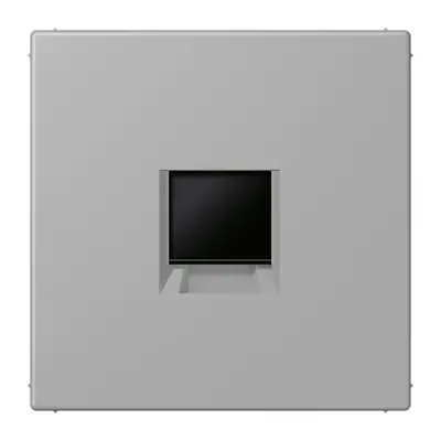 JUNG centraalplaat klikbevestiging 1-voudig met draagring keystone houder gris moyen 204 (LC 1969-1 WE 204)