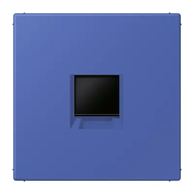 JUNG centraalplaat klikbevestiging 1-voudig met draagring keystone houder Les Couleurs bleu outremer 31 206 (LC 1969-1 WE 206)