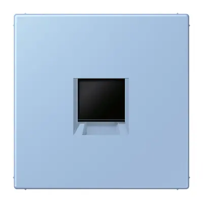 JUNG centraalplaat klikbevestiging 1-voudig met draagring keystone houder Les Couleurs outremer moyen 207 (LC 1969-1 WE 207)