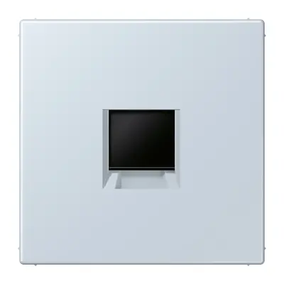 JUNG centraalplaat klikbevestiging 1-voudig met draagring keystone houder Les Couleurs outremer pale 209 (LC 1969-1 WE 209)