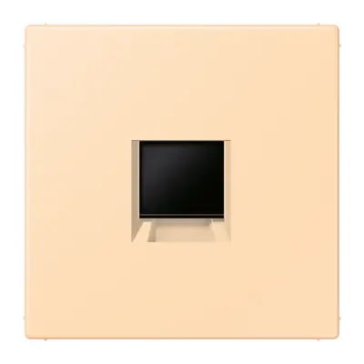 JUNG centraalplaat klikbevestiging 1-voudig met draagring keystone houder Les Couleurs ocre 223 (LC 1969-1 WE 223)