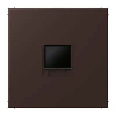 JUNG centraalplaat klikbevestiging 1-voudig met draagring keystone houder Les Couleurs terre d'ombre brulee 59 252 (LC 1969-1 WE 252)