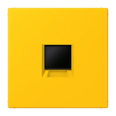 JUNG centraalplaat klikbevestiging 1-voudig met draagring keystone houder Les Couleurs le jaune vif 263 (LC 1969-1 WE 263)